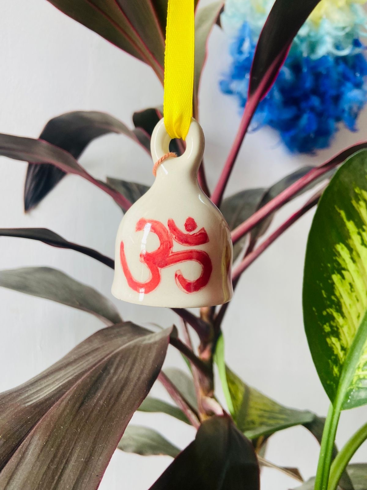 Om Ceramic Bells | Handpainted 3 Inches (Small) Bell