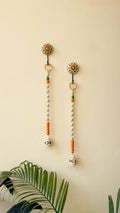 Orange Flower Temple Bell Chime | Set of - 2